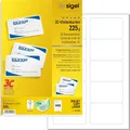 sigel PC-Visitenkarten 85 x 55 mm 225 g/qm hochweiß 400 Visitenkarten
