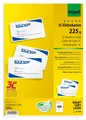 SIGEL LP799 bedruckbare Visitenkarten 3C, 400 Stück (40 Blatt), hochweiß, glatte