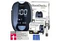 GlucoCheck Blutzuckermessgerät GlucoCheck GOLD Starter-Set mit 110 Teststreifen mg/dl