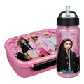 Scooli Trinkflasche + Brotbüchse BARBIE m. Schnappverschluss, Strohhalm, Einsatz
