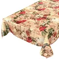 ANRO Tischdecke Wachstischdecke Wachstuch Wachstuchtischdecke Landhaus Rosen Briefe 100x140cm