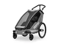 FUXTEC Fahrradkinderanhänger FX-FA1S, faltbar, für 1 Kind geeignet, einfache Umrüstung zum Buggy