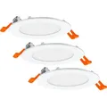 OSRAM LED Einbauleuchte LED SPOT AND DOWNLIGHT RECESS SLIM 3 x 120mm 3000K Warm weiß 4099854445903 - Weiß