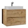 VCM my bath Badmöbel-Set 2-teilig Lendas S 915194 honig-eiche 61,0 x 51,4 x 69,0 cm