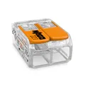 1 Stück Wago Compact Verbindungsklemme 221, 2 Leiter, 0,14-4,0 mm² 221-412
