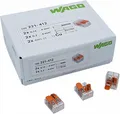 Wago 221-412 Verbindungsklemme 2 Leiter mit Betätigungshebel 0,2-4 qmm 100 Stück