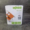 100 Stück WAGO 2 fach Verbindungsklemme 221-412 Klemmen 221 Serie Hebelklemme
