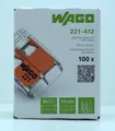 Wago 4mm² 2 Leiter Verbindungsklemme (221-412) 100 Stk.