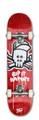 Mob Skateboards Skateboard Skull Micro 6.5 Complete - Komplettboard 26.81 x 6.5 Zoll (fertig montiert -, 1-St., Rip It Kaputt - Rot), Board aus Ahornholz - Skateboard für Kinder