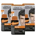 L'Oréal Men Expert One Twist Haarfarbe 3er-Pack, Naturbraun 04, je 50 ml, Ammoniakfrei, Gel & Creme, Für alle Haartypen