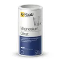 Raab Vitalfood® Magnesiumcitrat Pulver (340 g) - 100% Magnesiumcitrat ohne Zusätze, gut zu dosieren, ideal für Sportler - für Muskeln, Nerven, Elektrolyt-Haushalt - laborgeprüft, vegan