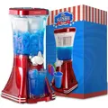 MikaMax Slush-Eis-Maschine im Retro Design - Slushie Maker, 1L Kapazität, 20W - Für Slushies & gefrorene Getränke - Funktioniert nur mit zuckerhaltigen Getränken