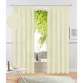 OTTO home Vorhang Raja, Gardinen mit Kräuselband, Vorhänge Wohnzimmer (2 St), Kräuselband, blickdicht, Polyester, 2er-Set, Bestseller, einfarbig, modern, pflegeleicht, Mikrofaser beige 140 cm x 175 cm