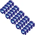 25 Packung Kompatibel mit Dymo LetraTag 12mm x 4m Kunststoff Weiß Etikettenband 91221 91201, Kompatibel mit Dymo LetraTag Schriftband Plastic Bänder for LT-100H LT-100T LT-110T 200B XR XM