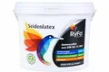 RyFo Colors Seidenlatex Weiß 3l – Latexfarbe Innen, abwaschbare Wandfarbe, Nassabriebklasse 1, seidenmatt, scheuerbeständig für Küche, Flur & Treppenhaus
