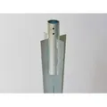 Bodenhülse-Einschlaghülse-Pfostenträger für Pfosten Ø 38 mm - Länge 56 cm - Silber