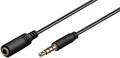 Kopfhörer- und Audio Verlängerungskabel AUX, 4-pol. 3,5 mm slim, CU, 3 m
