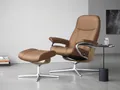 Stressless® Fußhocker Consul, mit Cross Base, Größe S, M & L, Holzakzent Eiche