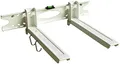 Ausziehbare Mikrowellen Wandhalterung 32-52 cm belastbar bis 20 kg - Halter für Pizzaofen Backautomat Mini-Ofen mit Befestigung weiß Modell: H75W