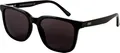 I NEED YOU Sonnenbrille BALI für Damen & Herren Klassisch Eckig, UV‑400 Schutz, aus Recycelten Materialien gefertigt, Rückseitig Entspiegelt, mit Federscharnieren, inkl. Etui & Tuch, Schwarz