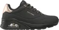 SKECHERS UNO Damen Sportschuhe - SHIMMER 155196-BBK - schwarz r. 39