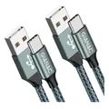 USB C Kabel 2 Stück 2m 3.1A Schnellladen Synchronisieren