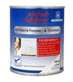 einfach Schöner 750 ml PU-Hybrid Fenster & Türenlack, blockfest Weiß Seidenmatt