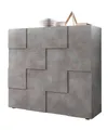 Home affaire Highboard Dama Höhe 111 cm, Breite 121 cm, Kommode 2 Türen, Hochkommode, Front in 3D-Optik, viel Stauraum, verschiedene Farben