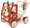 Pinolino® Lauflernwagen Feuerwehrauto Fred, aus Holz