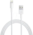 APPLE MD818ZM/A - Sync- & Ladekabel, USB-A -> Lightning, 1,0 m, weiß