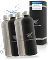 Luckymoose Infinity 4x Edelstahlflaschen Wassersprudler 1,25L – Kompatibel mit der LM Infinity Serie, Aarke Carbonator 3 und Brita SodaOne - Umweltfreundlich, bruchsicher & spülmaschinenfest