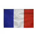 French Flag Drapeau français 90 x 150 cm- Französische Flagge Polyester leuchtenden Farben mit Messing-Ösen