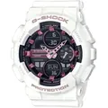 Chronograph CASIO G-SHOCK, weiß (weiß, pink), Armbanduhren, Damen, Quarzuhr, Armbanduhr, Damen, Herren,Digitaluhr, bis 20 bar wasserdicht