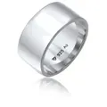 Elli Fingerring Stacking Bandring Basic Breit Trend Schmuck Geschenk 925 Silber silberfarben 54
