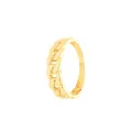 SuzanGold® Goldring Damen | Echtgold Figaro Ring 333 Echtgold im Kettenstil | Handgefertigtes Design | Zeitloser Schmuck