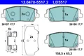 Bremsbelagsatz Scheibenbremse ATE Ceramic 13.0470-5517.2 für HYUNDAI SANTA FE 4