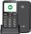 Doro - 1880-4G-Seniorenhandy ohne Vertrag - Großes 2,4'' Display - Tasten mit Sprachausgabe - Klarer Klang - Kamera - Bluetooth - Notruftaste - Schwarz