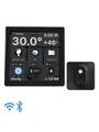 Shelly Wall Display Black + BLU H&T Black - WiFi touch screen