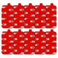 FIXCHORD Doppelseitiges Klebepads Extra Stark, 10St Doppelseitiges Klebeband, Klebepads Doppelseitig, Montageband, Wasser & Temperaturbeständig für Autos, Häusern und Büros, Action-Kameras 50 * 25mm