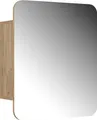 Badspiegelschrank Vicco Zino Goldkraft Eiche 60 x 50 cm mit Regalen, Model 56234