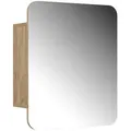Vicco Badspiegelschrank, Honigeiche, Holzwerkstoff, 2 Fächer, Rechteckig, 60x50x17.4 cm, Badezimmer, Badezimmerspiegel, Spiegelschränke