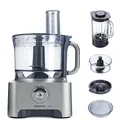 Kenwood MultiPro Sense FPM810 – Kompakt-Küchenmaschine, leistungsstarkes Küchengerät mit 3,5 l TritanSchüssel & 1,6 l Mixaufsatz, integrierte Waage, inkl. diverse Zubehör-Teile, 1000 W, silber