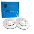 2x RAP BRAKES BREMSSCHEIBEN 256mm BELÜFTET VORNE passend für AUDI A1 A2 A3 SEAT