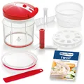 GENIUS  Nicer Dicer Twist" 9 tlg. ROT Universalzerkleinerer, B-SET
