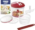 Genius Nicer Dicer Twist Set 9 tlg. rot Zerkleinerer Handmixer Küche  B Ware