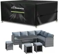 Gartenmöbelabdeckung Wasserdicht, Tisch- und Sitzgarniturbeschutzung - 420D Oxford Stoff, UV-Resistenz, Winterfest, 250 x 210 x 90 cm