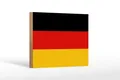 Femer GmbH Holzbild Flagge Deutschlands 18x12 cm Flag of Germany, Flaggen (1 St), Glatte Holzfaserplatte (MDF), vorn beschichtet