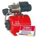 T.I.P. 31188 Hauswasserwerk HWW 3600 I (Fördermenge max. 3.600 l/h, Förderhöhe max. / Druck max. 40 m / 4,0 bar, 650 Watt, 18 l Stahl-Druckkessel, Druckschalter und Manometer)