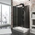Schulte ExpressPlus 72H Korsika Wellnesskabine Komplettdusche Schwarz 120 x 80 cm / 224 cm - EP581123 68 50