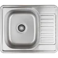 Steiner KEVIN 116 Steinsteel 1 bowl linen sink with siphon without (73241000)